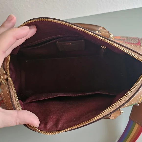 Coach Rainbow Signature Satchel - Picture 5 of 6